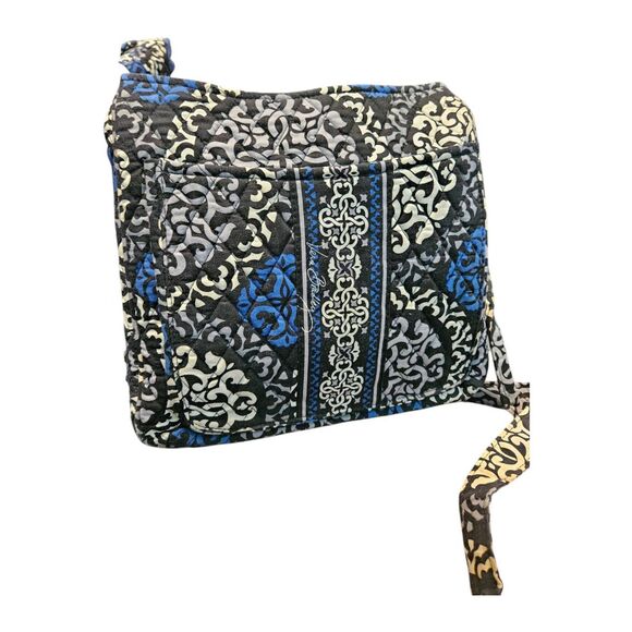 Vera Bradley Tribal Blue Crossbody Bag and Cosmetic Bag Set - Picture 3 of 8